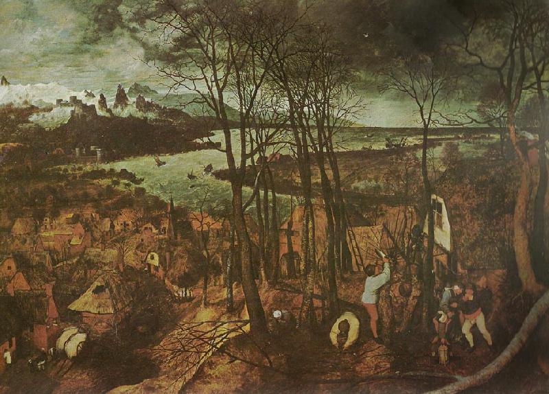 Pieter Bruegel den dystra dagen,februari oil painting picture
